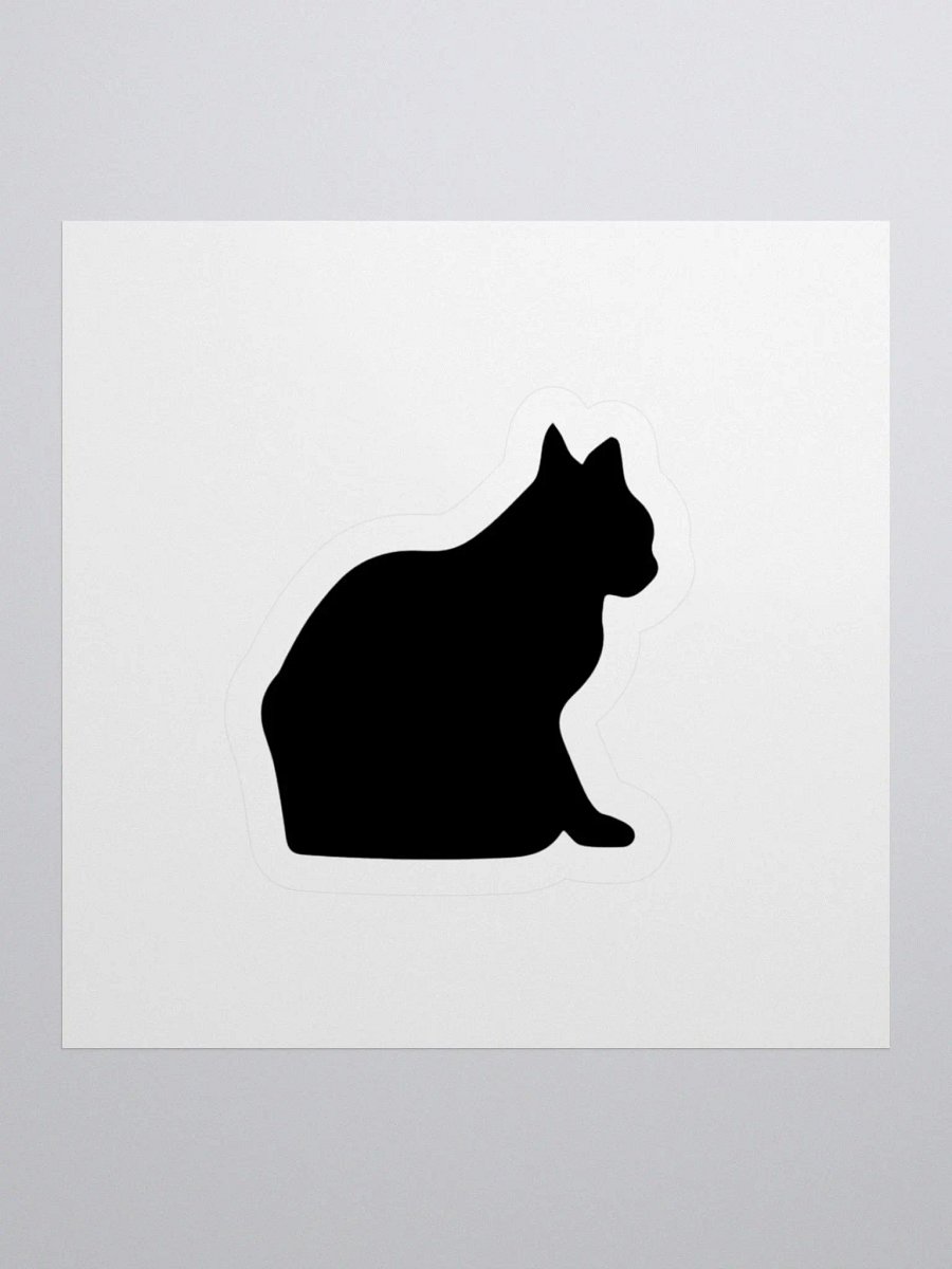Black Cat Silhouette Sticker product image (1)