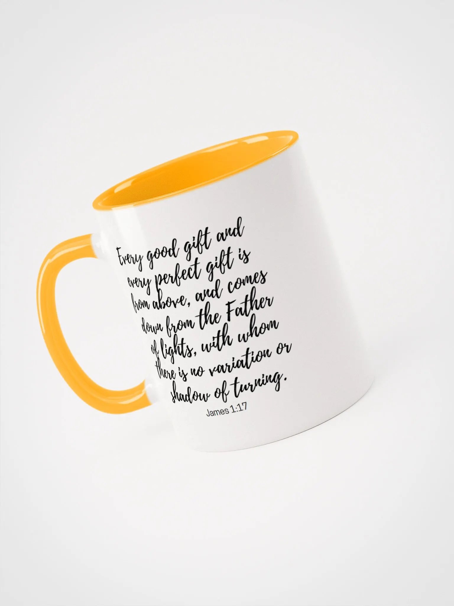 Every Good And Every Perfect Is From Above, And Comes Down From The Father Of Lights James 1:17 Two-Tone Mug 11/15oz product image (3)