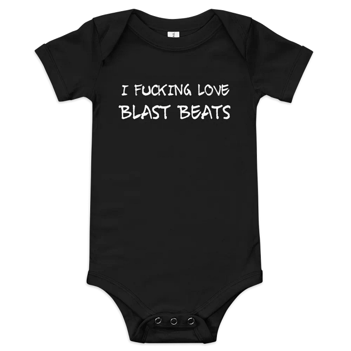 I Love Blast Beats baby onesie product image (1)