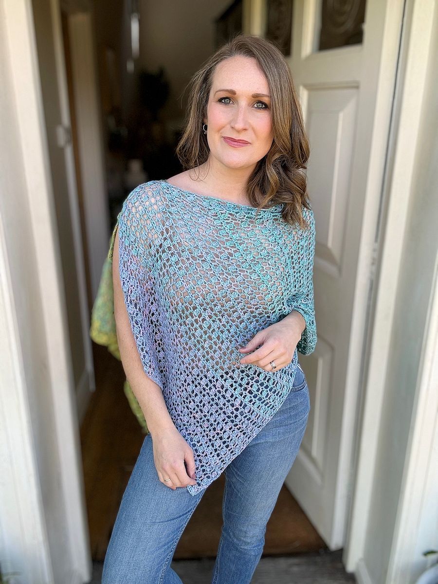 Lightweight Lacy Poncho Crochet Pattern PDF product image (6)