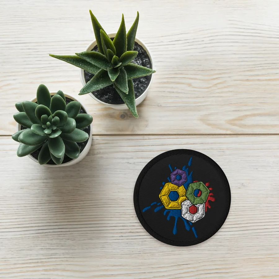 Pixel Splash Embroidered Patch product image (5)