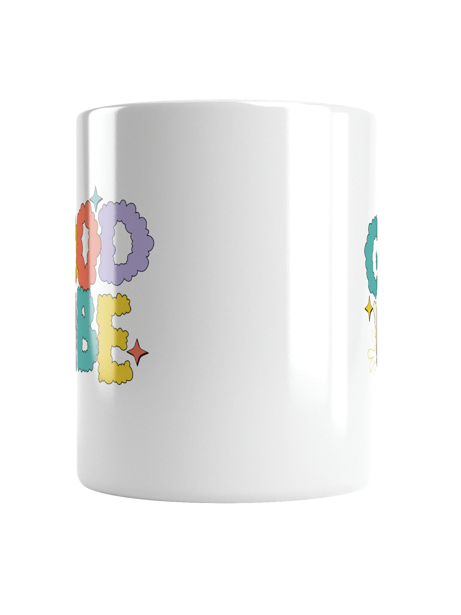 Good Vibe Bubble White Glossy Mug product image (6)