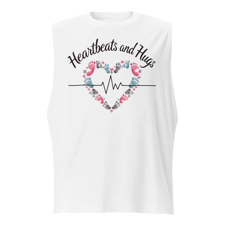 Ekg, Heartbeat and Hug Muscle Tank product image (1)