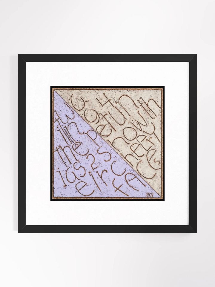 waiting for the petunias print framed product image (3)