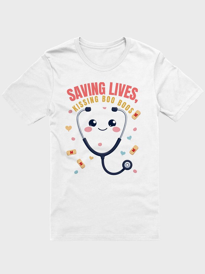Smiling Stethoscope Saver Tee product image (9)