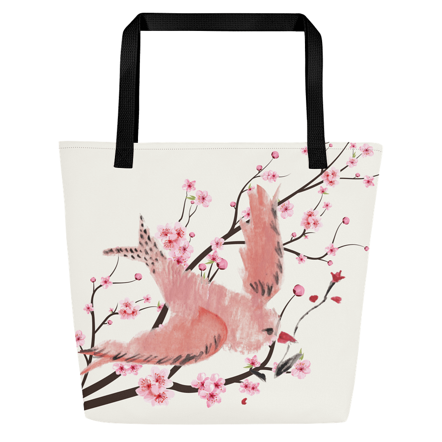 Symmetrical Blossom Birds Tote Bag product image (1)