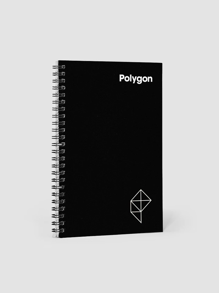 Black Polygonal Spiral Notebook product image (1)
