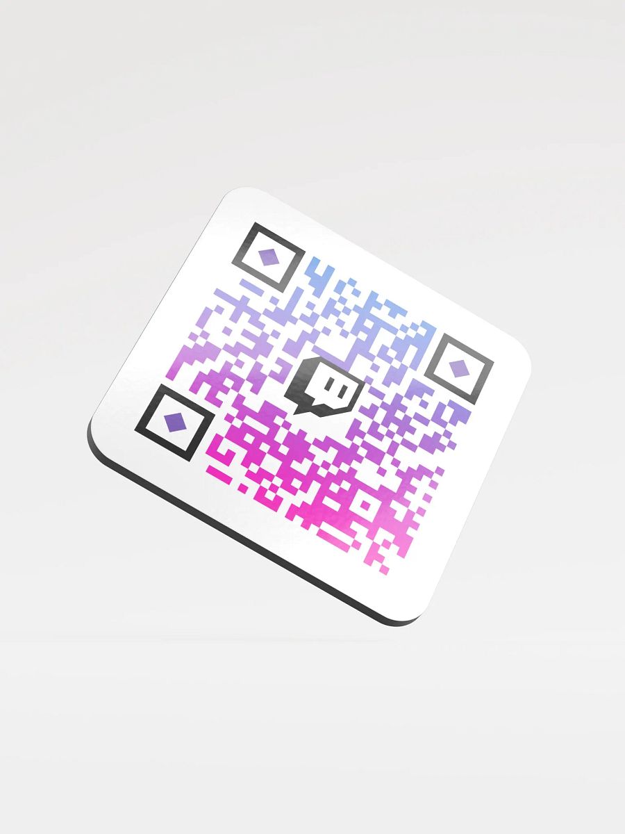 MA Twitch QR Code Cork Coaster product image (1)