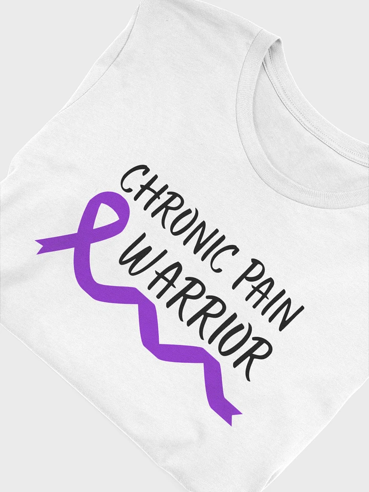 Chronic Pain Warrior Bottom Ribbon T-shirt- Black Print (Unisex) product image (13)