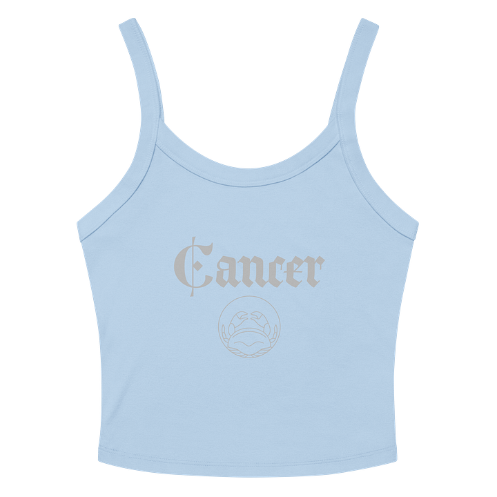 Zodiac Cancer Emblem Ribbed Tank product image (9)