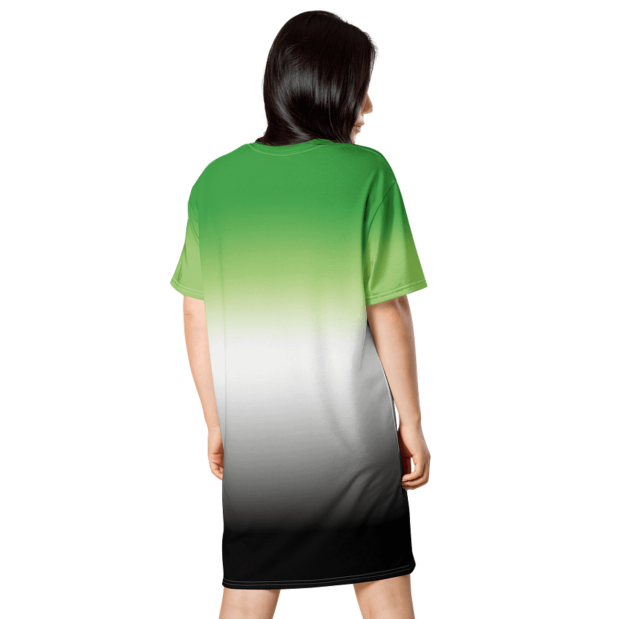 Aromantic Pride Gradient T-shirt Dress product image (2)