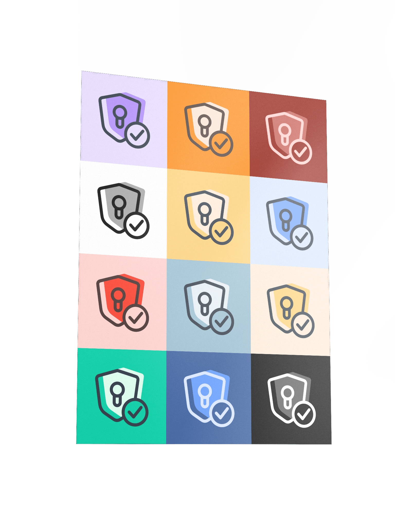 Multi-Color Shields 2.0 (3x4 Portrait) product image (6)