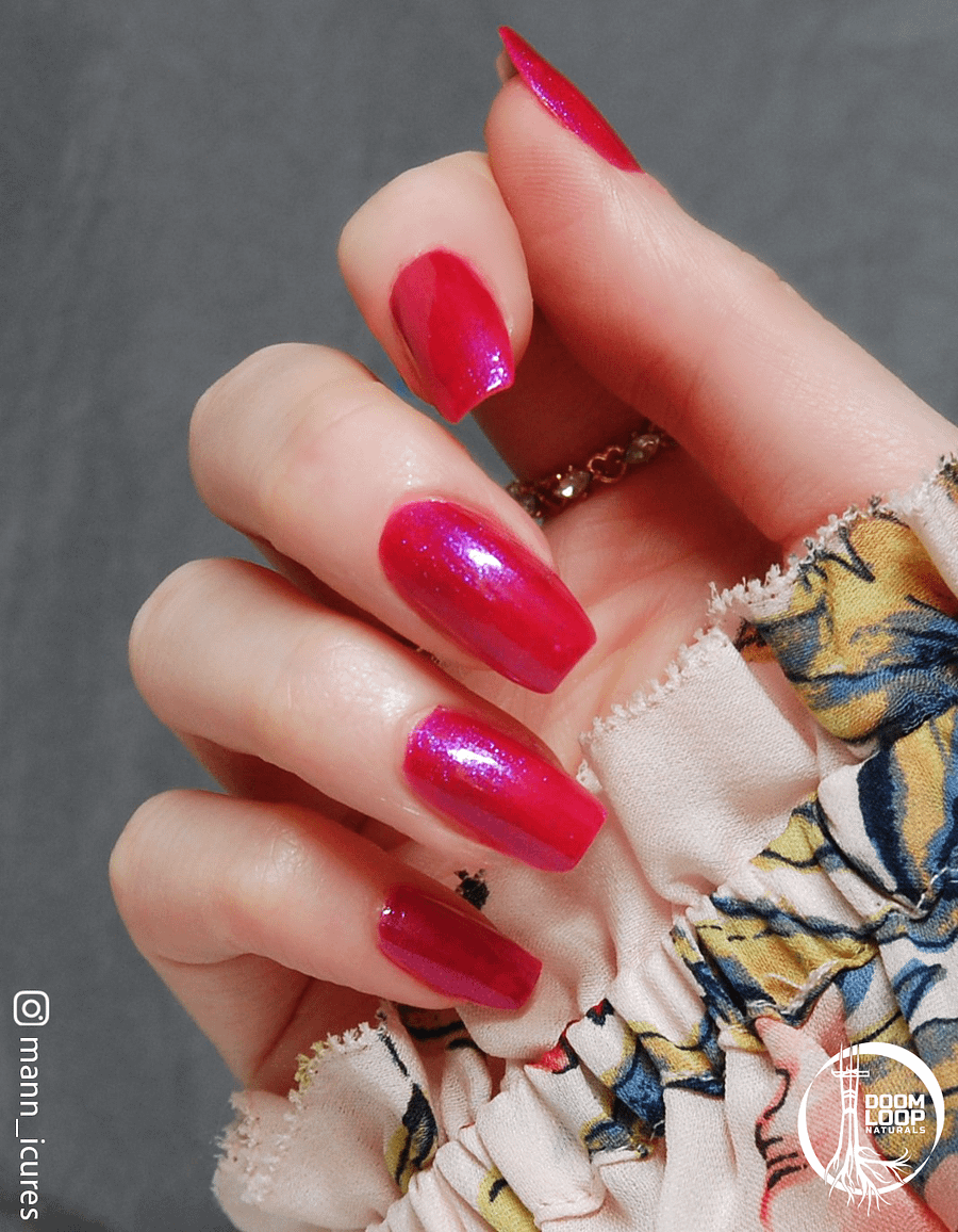 INFERNAL EQUINOX - Electric Fushia and Blue Shimmer Nail Polish product image (5)