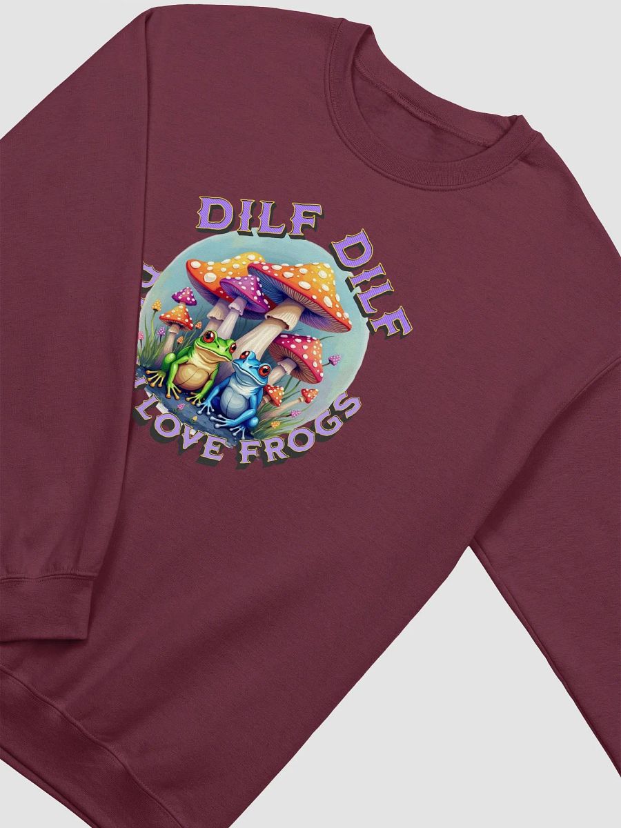 DILF Damn I Love Frogs Relaxed Comfort Classic Crewneck Sweatshirt product image (10)