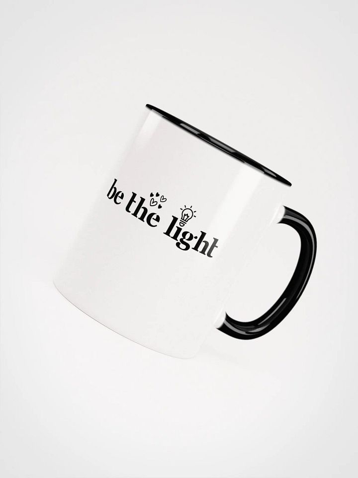 Be the Light Inspirational Ceramic Mug - White. product image (2)