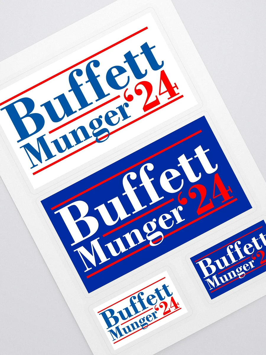 Buffett Munger '24, Sticker Sheet product image (1)