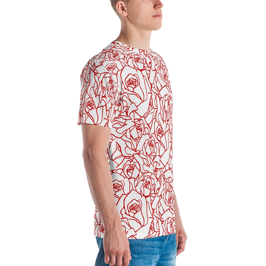 Loads of Roses · white-red crew neck t-shirt product image (17)