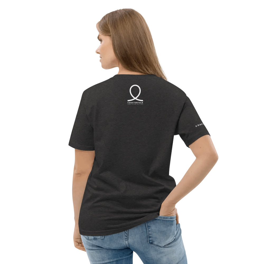 CoasterTalk T-Shirt aus Bio-Baumwolle mit gedrucktem Logo – Early Bird Edition product image (4)