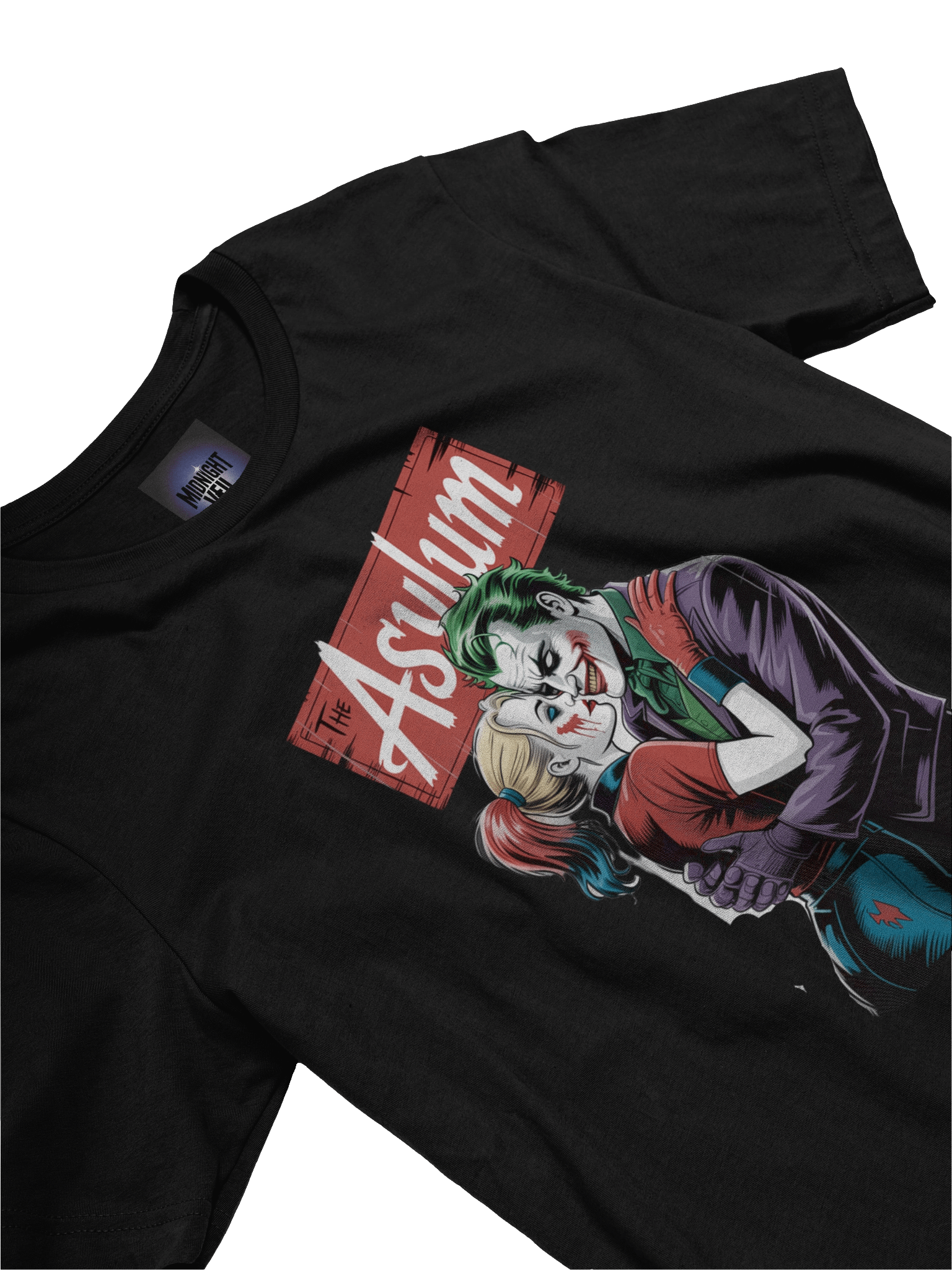 The Asylum Embrace: Joker and Harley Quinn's Madhouse Mingle Graphic Tee product image (5)