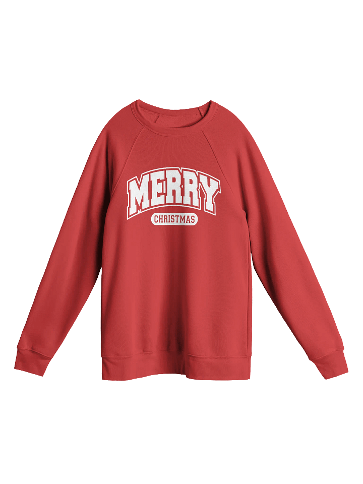 MERRY CHRISTMAS Raglan Sweatshirt product image (1)