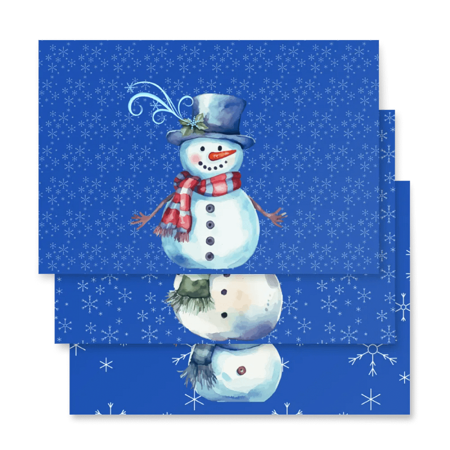 Cheerful Snowman Wrapping Paper Set product image (6)