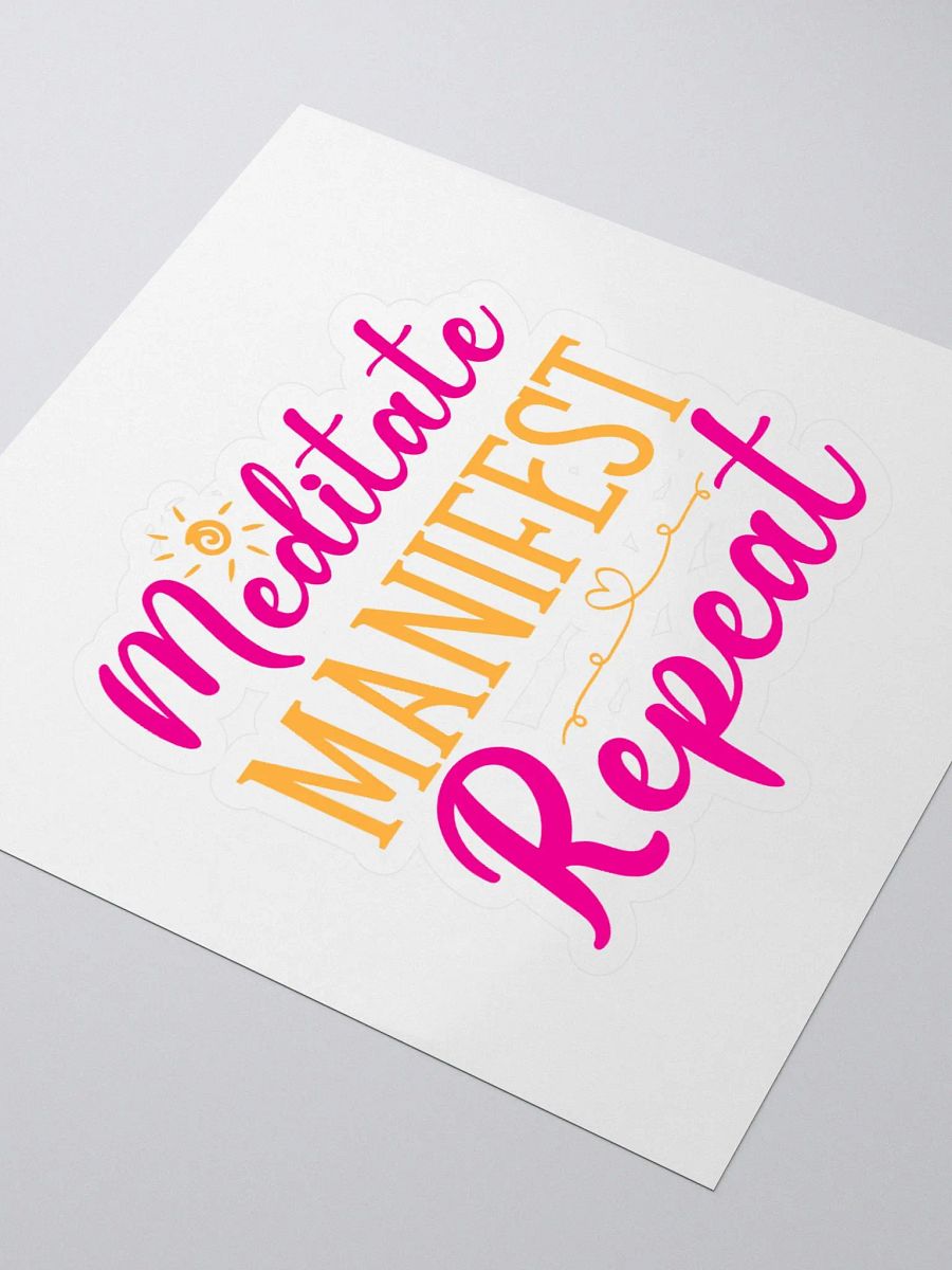 Meditate Manifest Repeat Sticker Set product image (3)