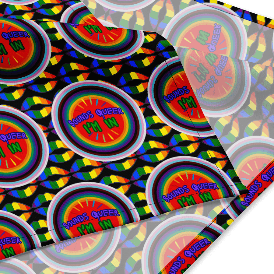 LGBTQIAP2S+ 2025, Sounds Queer I'm In, Bandanna product image (4)
