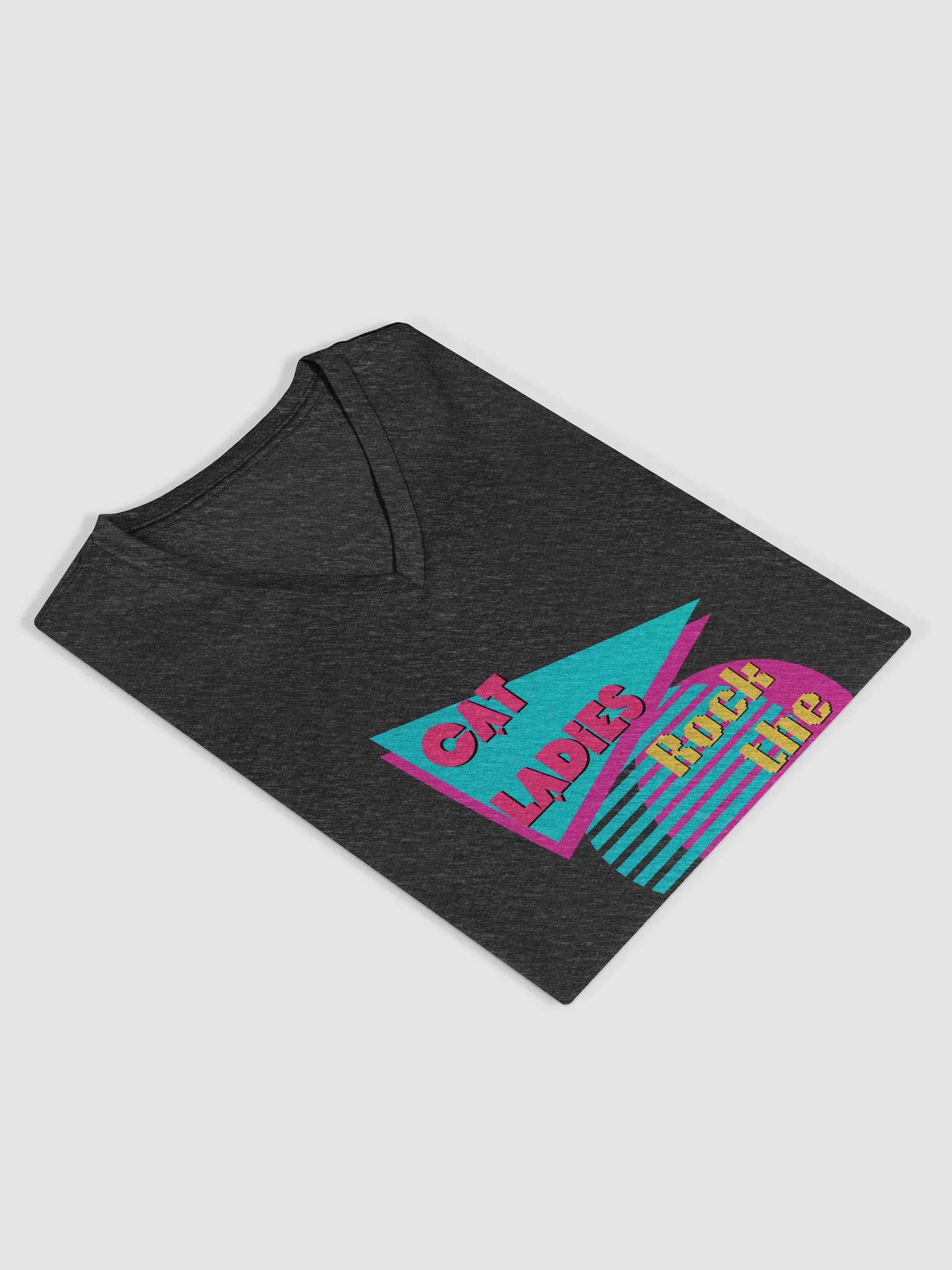 Cat Ladies Rock The Catsbah Women's V-Neck Tee product image (4)
