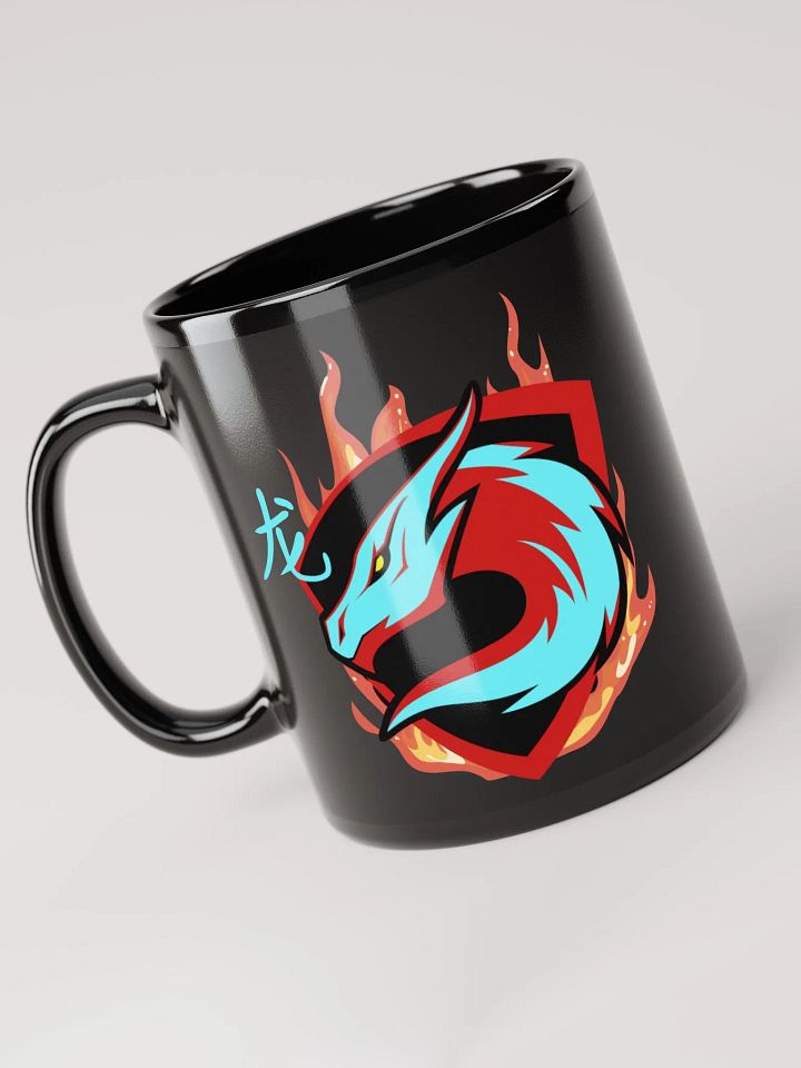 Dragon Emblem Black Glossy Mug product image (2)