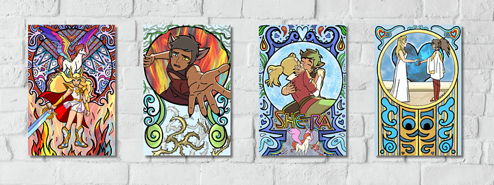 She-Veau Set (Original on Canvas) product image (1)
