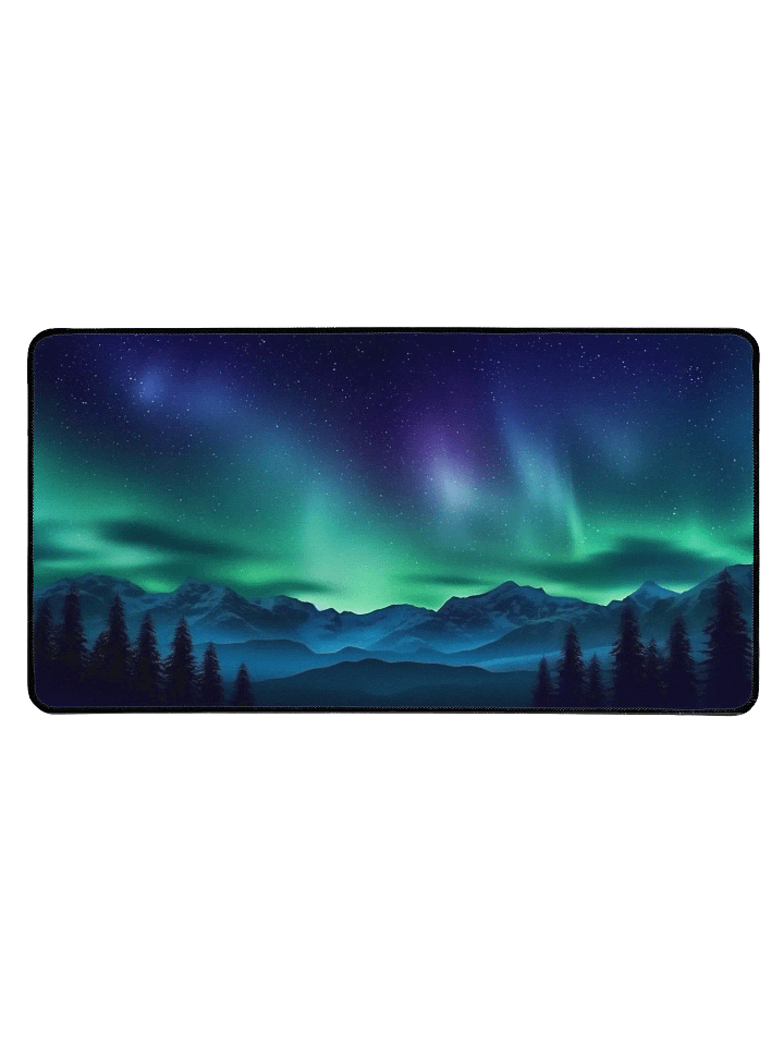 Northern Lights Aurora Borealis Desk Mat by Treasure Pie product image (1)