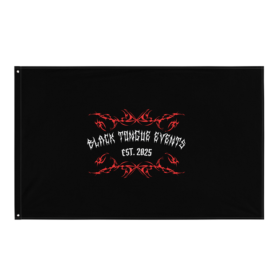 Black Tongue Events Flag product image (1)