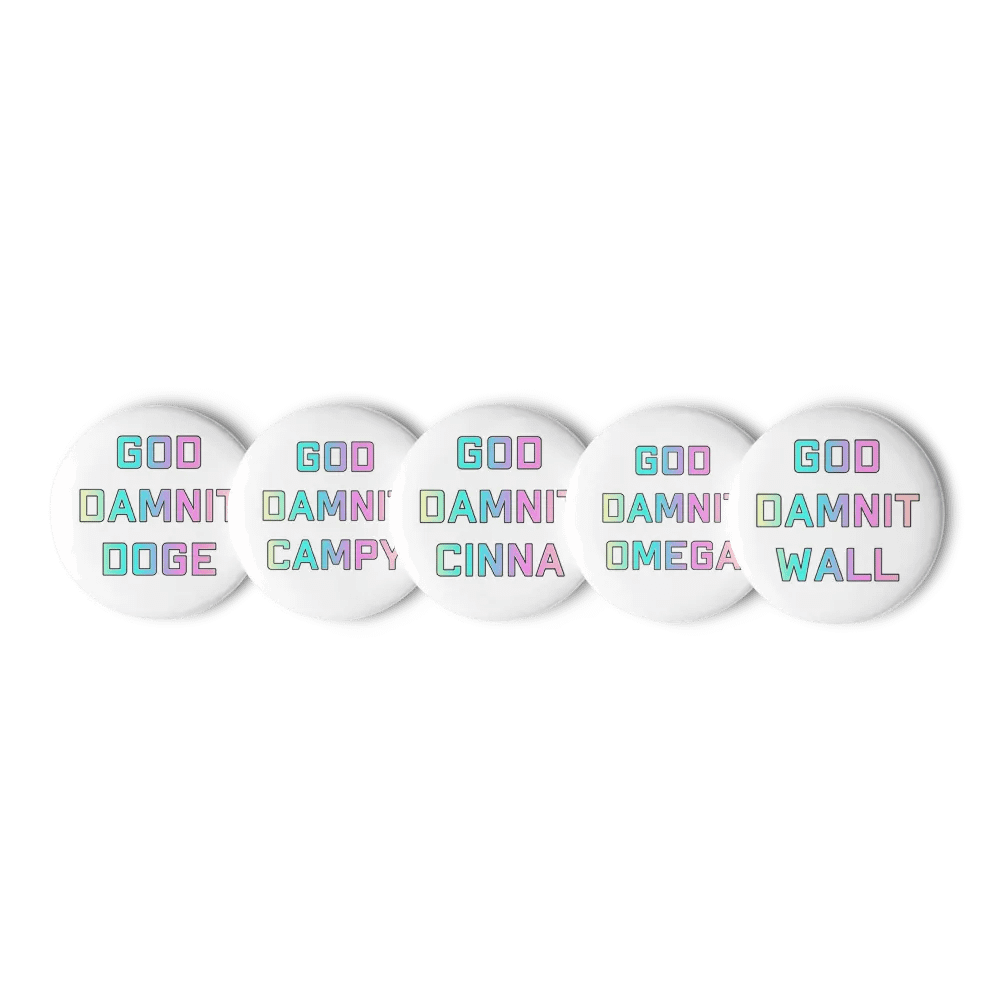 God Damnit Chaos Crew Pins product image (5)