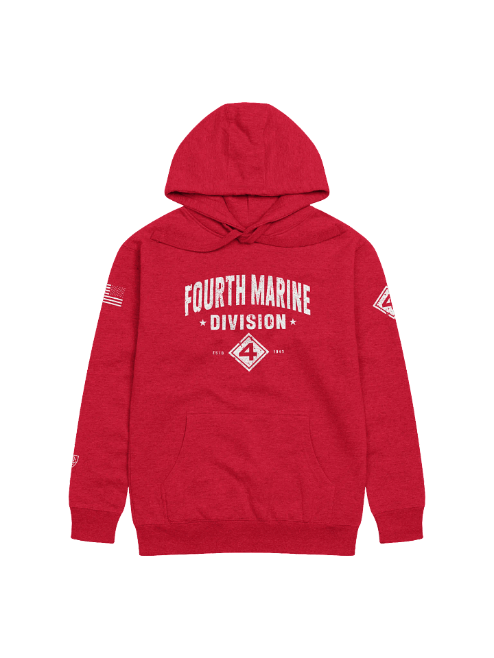 4th Marine Division - Fighting Fourth "Distressed" Hoodie product image (5)