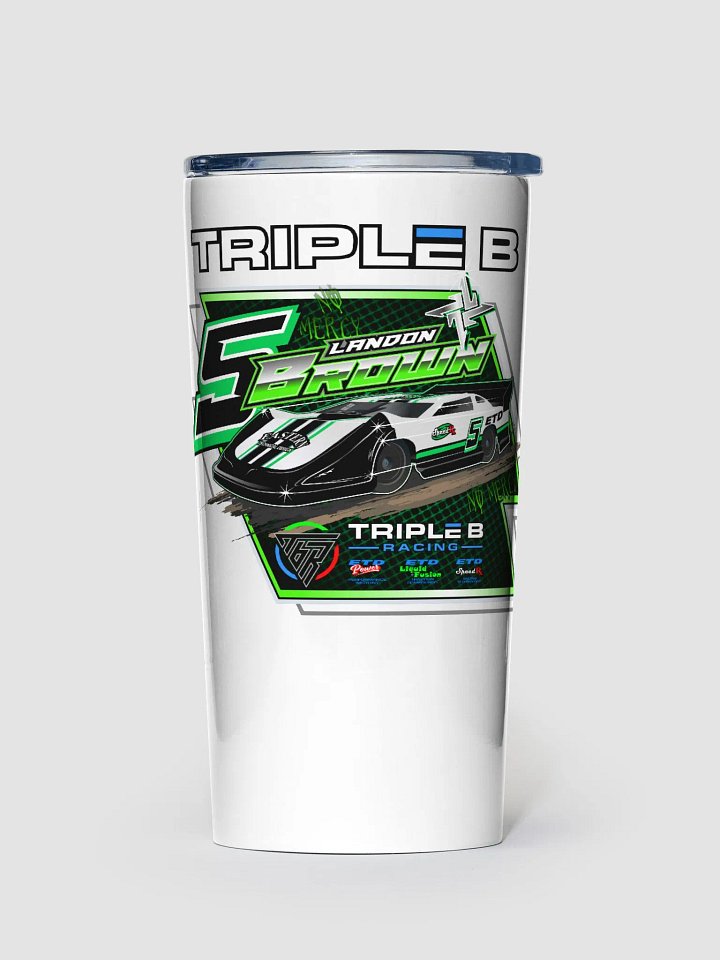 Landon Brown Late Model Tumbler (White) product image (1)