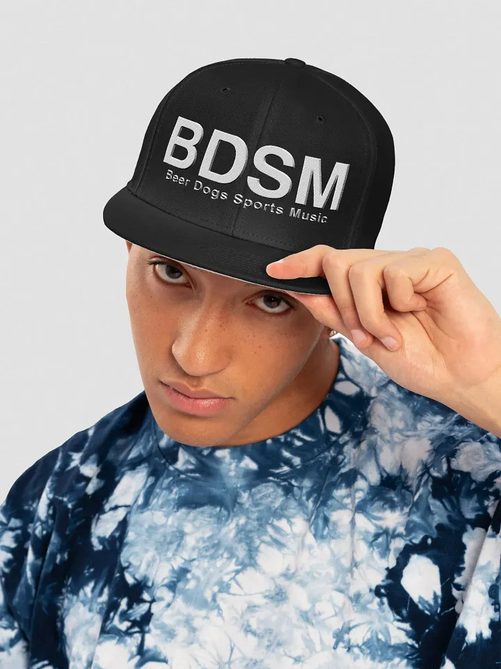 Beer Dogs Sports Music BDSM Snapback Hat product image (2)