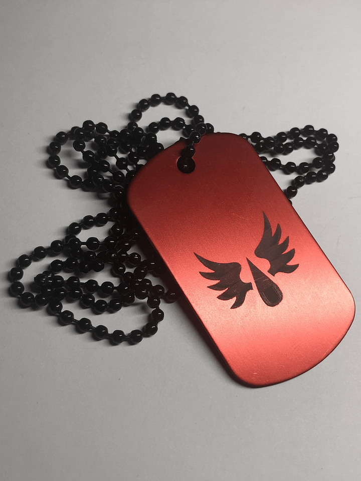 ANGELS - Engraved Dog Tag Pendant Necklace product image (2)