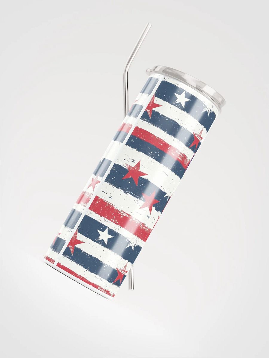Geaux 31 - Vintage Stars & Stripes Pattern Stainless Steel 20oz Tumbler product image (4)