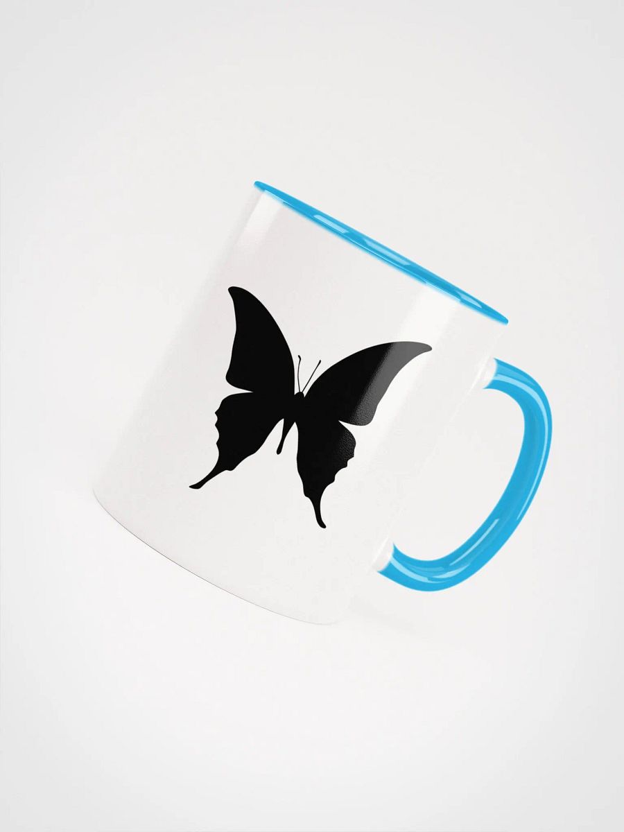 Butterfly design - Ceramic Mug with color inside product image (4)