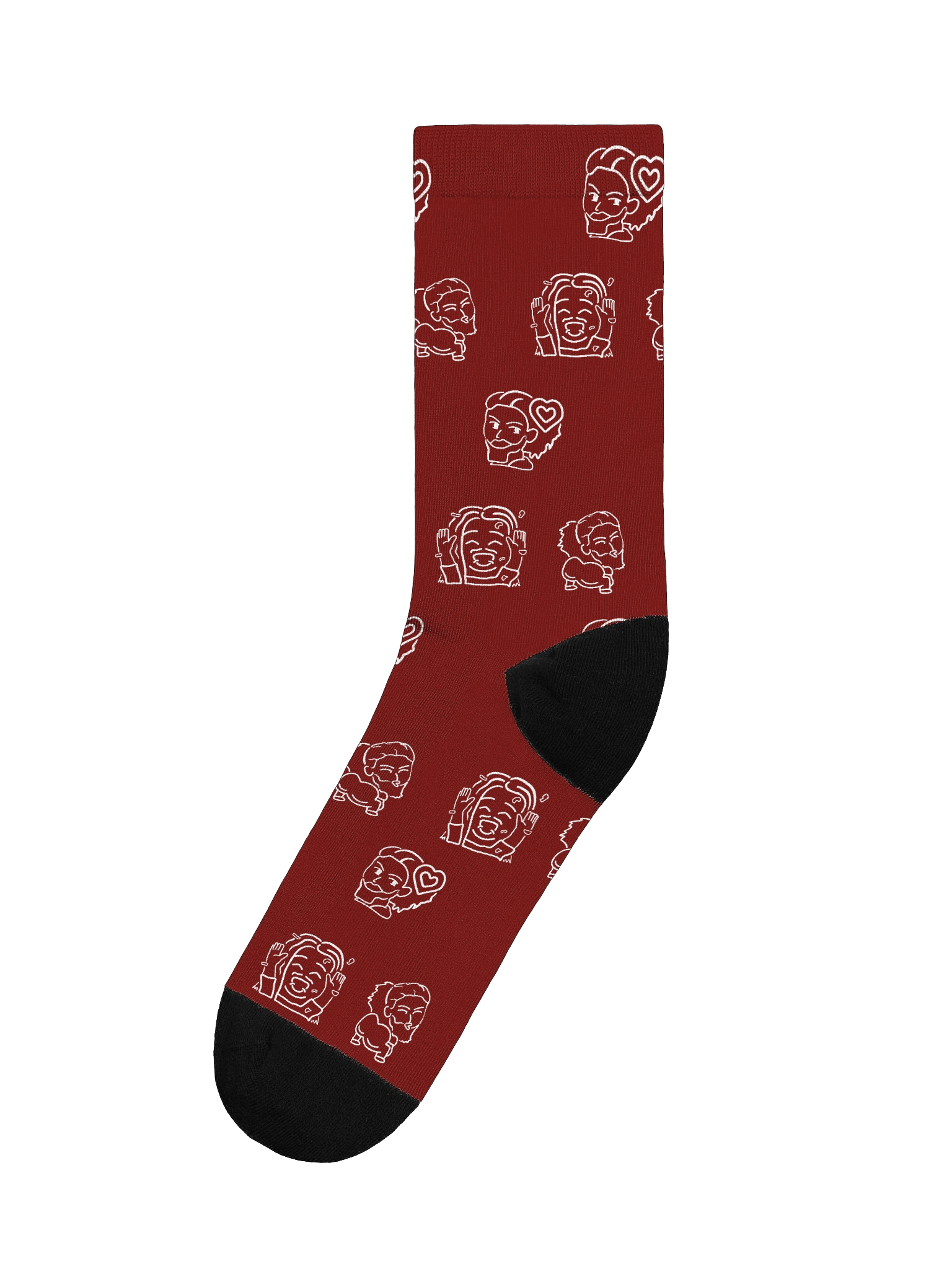 Merry Emotes Socks - red product image (1)