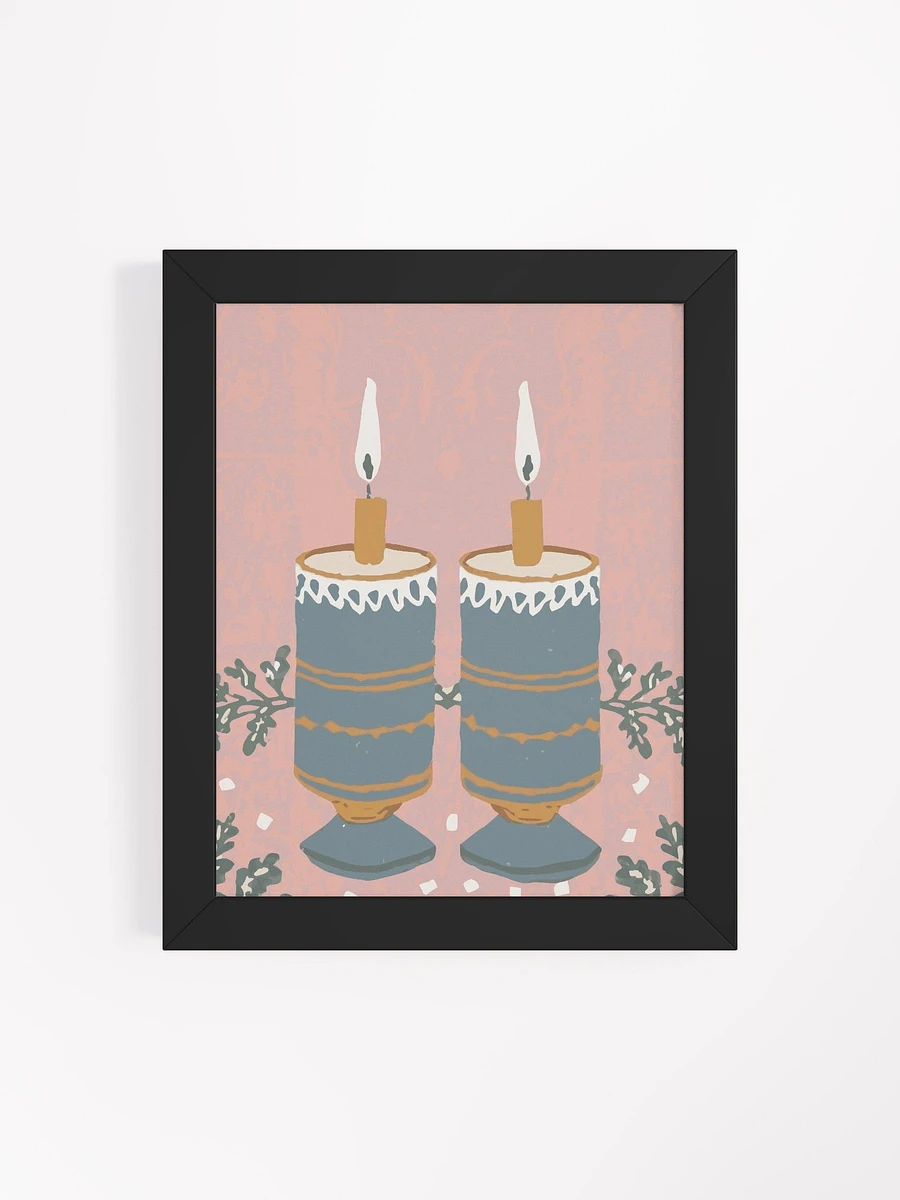 Shabbat Candles Painting Framed Wall Art Print product image (5)