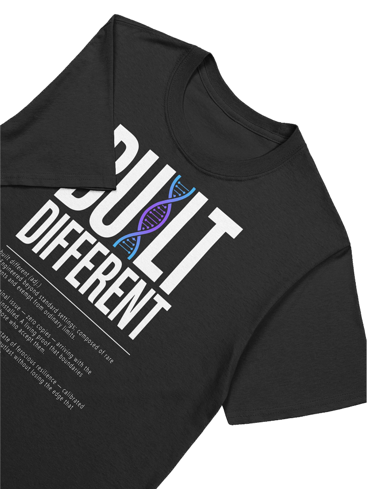 BUILT DIFFERENT Helix Graphic T-Shirt Onyx V2 Snow Defined product image (1)