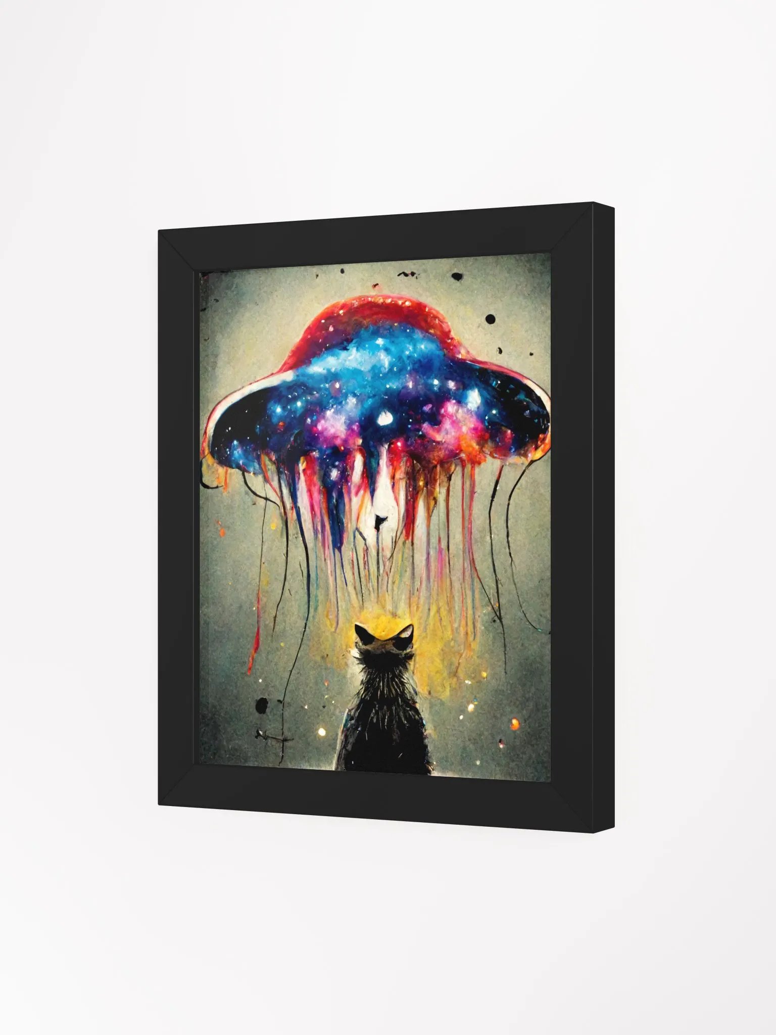 Cosmic kitty Silhouette Print- has sister pieces! product image (21)
