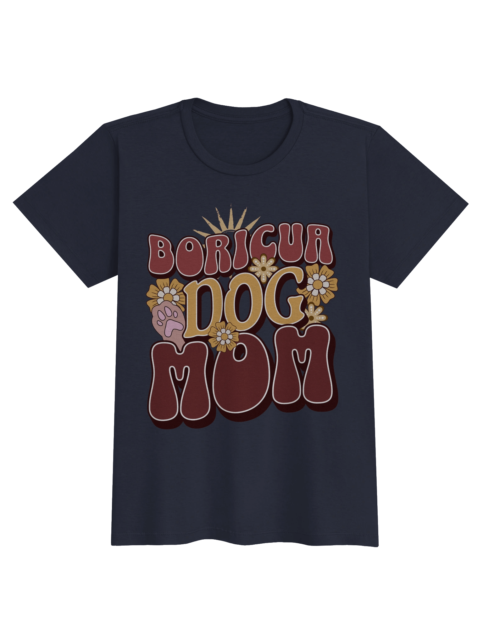 Boricua Dog Mom T-Shirt Mujer product image (1)