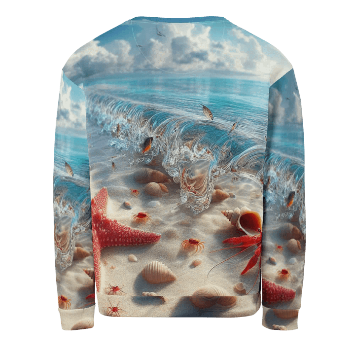 Coastal Treasures All-Over Print Sweatshirt | AI Design product image (2)