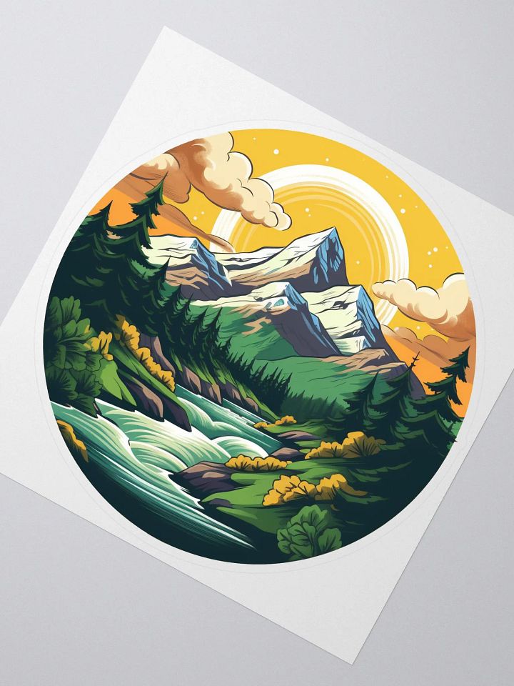 Morning Mountains sticker product image (2)