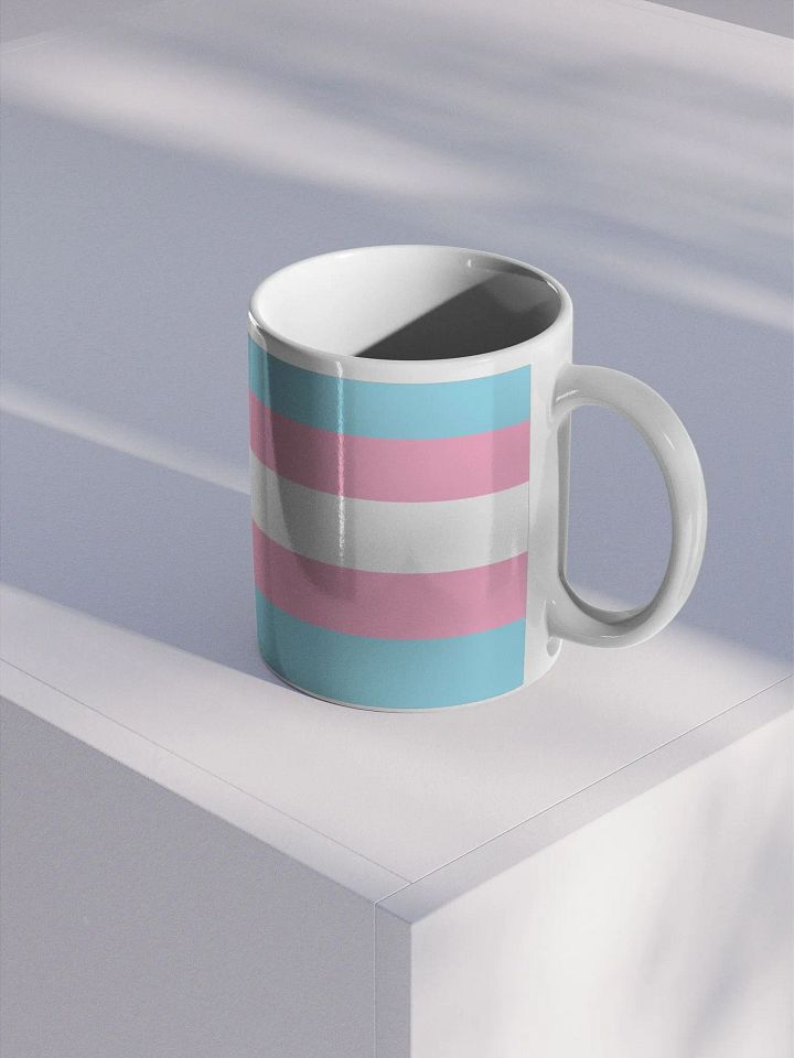 Trans Leafy Mug (Trans Flag Print) product image (2)