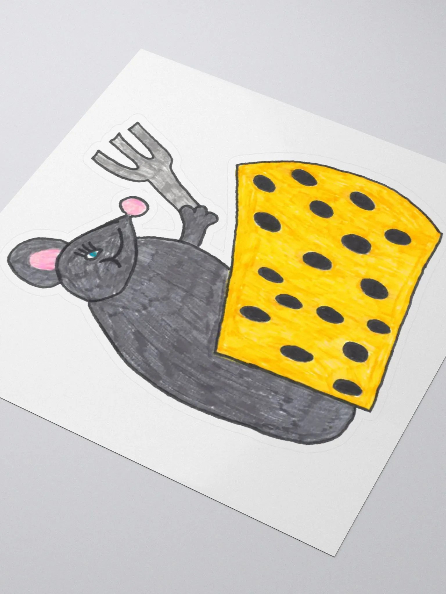 Cheese mouse sticker product image (3)