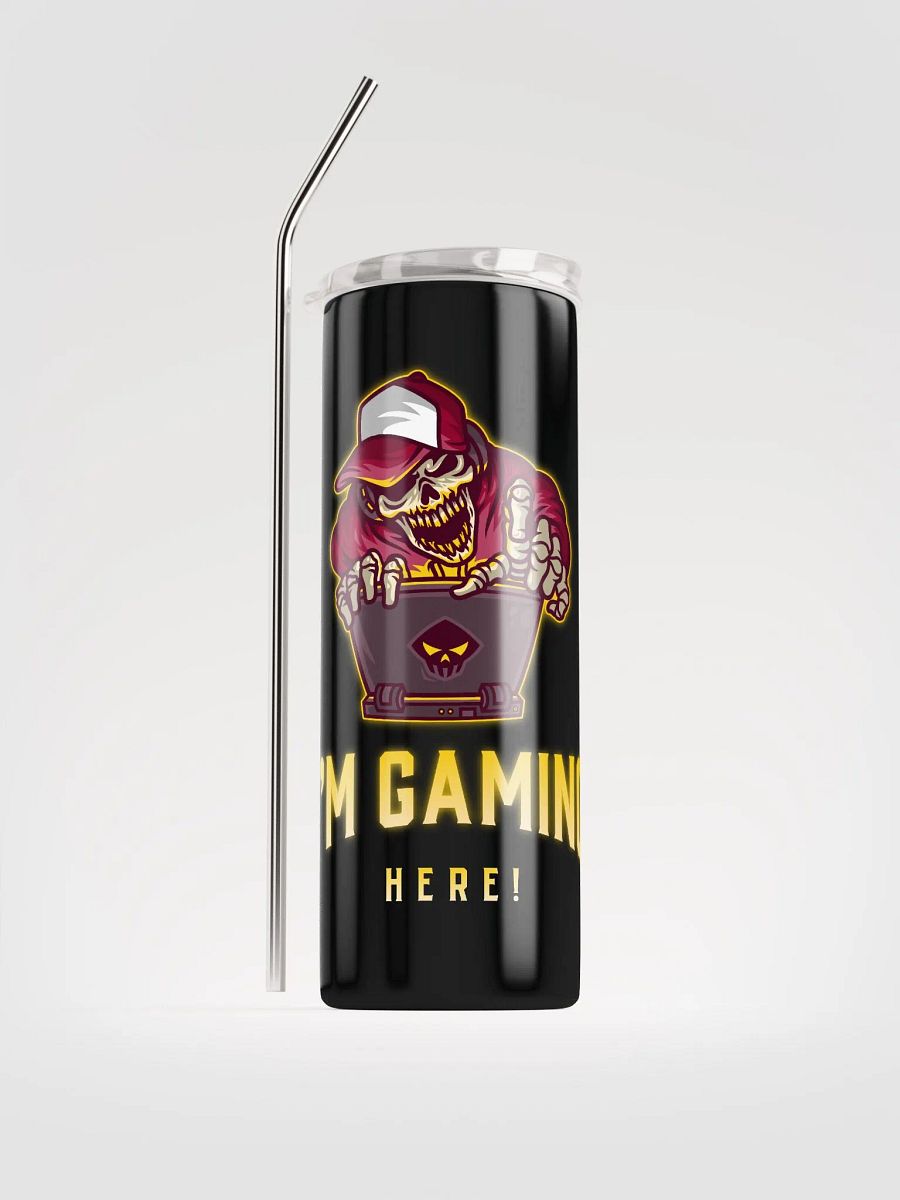 I'm Gaming Here Stainless-Steel Tumbler product image (1)