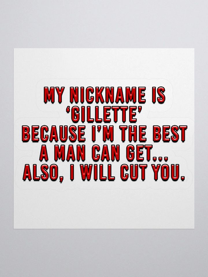 Gillette Sticker product image (3)